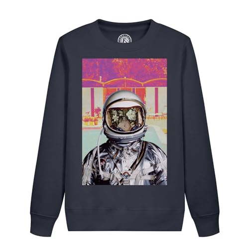 Sweatshirt enfant collage artistique astronaute, le cadeau d'anniversaire original