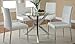 Coaster Home Furnishings Vance Dining Chairs with Vinyl Seat Cushion Black and Chrome (Set of 4) 120767BLK