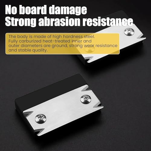 Image of Inralimot Woodworking Edge Trimmer, Hand Planer Edge Bander for Burrs,Edge Corner Planer,Wood Chamfering Fillet Scraper,Edge Banding Cutter for PVC ABS Melamine Veneer,Deburring Too