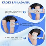 Fefod Bandaż na kolano dla mężczyzn i kobiet, 2 sztuki, regulowany bandaż rzepki, nowy oddychający bandaż na kolana, wsparcie kolana, do rozdarcia łąkotki, bólu kolan, sportu, zapalenia stawów