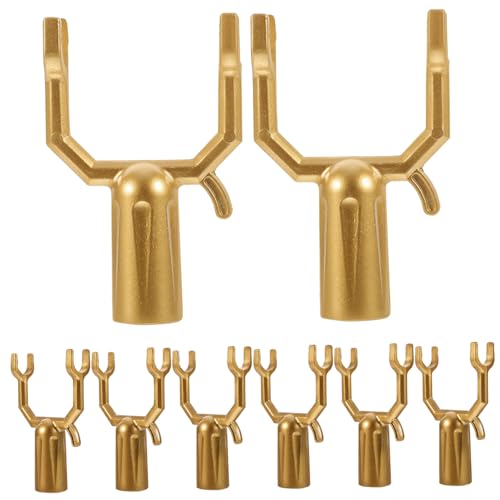 Happyyami 8 Piezas Soportes De Árboles Frutales Rama Estacas para Etiquetar Árboles Correas De Soporte De Árboles Apuntalamiento De Árboles Apoyo De Peonías Apoya Golden Aleación De Aluminio