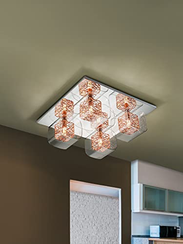 Schuller Lios - Plafoniera a filo in cristallo a 4...