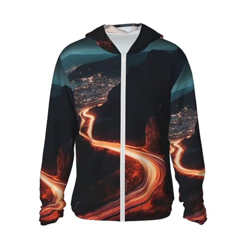 Chaqueta con capucha ligera protección solar negro XXL miniatura 1