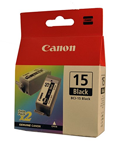 Cartouche BCI-15 Canon lot de 2 noir imprimante jet d'encre d'origine