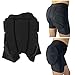 Drfeify Hip Protector Shorts, 3D Shock Absorbing EVA Foam Butt Pad Shorts Flat Seam Hip Protective Padded Gear for Skating Ski (XL)