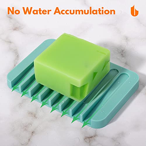 image for Urbanstrive Soap Dish Shower Waterfall Soap Tray Soap Saver Soap Holde