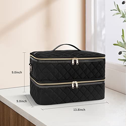 Ethereal Nail Polish Organizer Case, Nail Lamp Storage Bag Holds 40-50 Nail Polish Bottles (0.5 Fl Oz - 0.3 Fl Oz) And Nail Drill, Manicure Set #TOP6