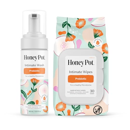 The Honey Pot Company - Prebiotic Wash & Wipe Bundle -