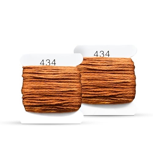 Image of Embroidery Floss Kit and Refills - Cotton Threads - DMC Color Coding for Cross Stitch, String Crafts, Friendship Bracelets