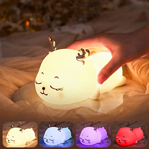 Lámpara de Noche Recargable de Ciervo LED 2 Niveles miniatura 2
