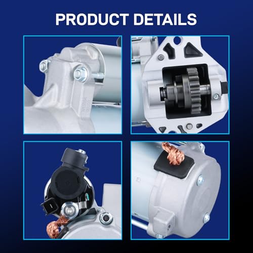 Image of New Starter Compatible with Honda 09-14 Pilot, 11-13 Odyssey, Compatible with Acura 10-11 TL, 12V 1.8KW 19T CW, 410-52492 31200-RN0-A01 19084N