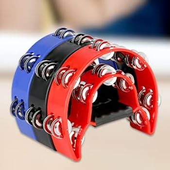 Amazon.com: EASTROCK 3 Pack Double Row Tambourine Metal