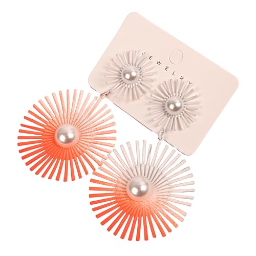 Star Weaves Hoop/Drop Earrings for Women and Girls, Orange Flower Shape Earrings (B0CRYM57XW) Amazon Price History, Amazon Price Tracker