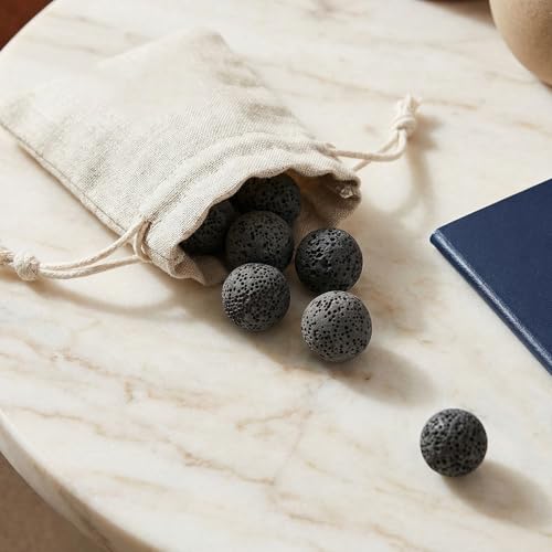 Difusor aromático eléctrico de piedra volcánica negro miniatura 5
