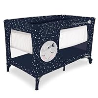 Asalvo 15907 Reisebett glatt Mond, mehrfarbig