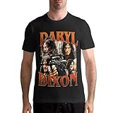 Niikenli Norman Actor Reedus Shirt Mens Graphic Short Sleeve T-Shirts Crewneck Tops Casual Summer Cotton Soft Tee XX-Large