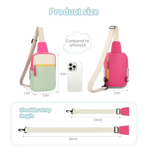 Image of Birthday Back to School Gifts for Teen Girls 8-12, Fanny Pack Crossbody Bag | 8 9 10 11 12 Year Old Girl Birthday Gifts, Kids Sling Bag Purse Travel Essential, Preppy Fashion Tween Girl Gift Trendy Stuff