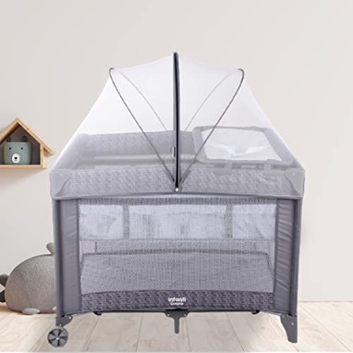 Berço Portátil Sereno Infanti – Grey Hail