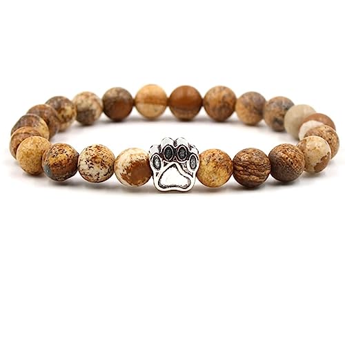 Bracelet véritable pierre naturelle 8 mm résistant qui ne se détend pas au poignet
