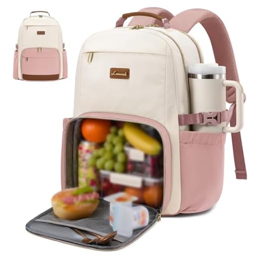 LOVEVOOK Lunch Backpack with Cooler Compartment