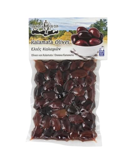 Candia Crop Aceitunas de Kalamata Griega, Paquete de 5 x 200 g (Total: 1 Kg)