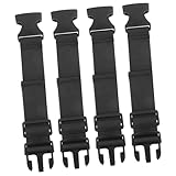 WOFASHPURET 4 Piezas Correas Ajustables para Maletas y Mochilas Cinta Resistente para Equipaje de Viaje Diseño Práctico y Flexible para Conectar Bolsas y Maletas Accesorios Imprescindibles