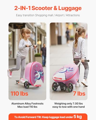 VEVOR 20 Inch Kids Scooter Luggage