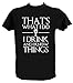 Camiseta Juego de Tronos I Drink and I Know Things Tyrion Lannister Series TV, 7-8 Años