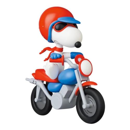 Figura de Snoopy de Motocross Medicom Serie UDF Peanuts coleccionable de PVC