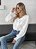 HYTENSUN Women’s Dressy White Blouse Long Sleeve S... #5