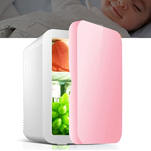 GLOGLOW Mini geladeira, 8L plugue EUA 110V economia de energia portátil aquecedor de refrigerador ar