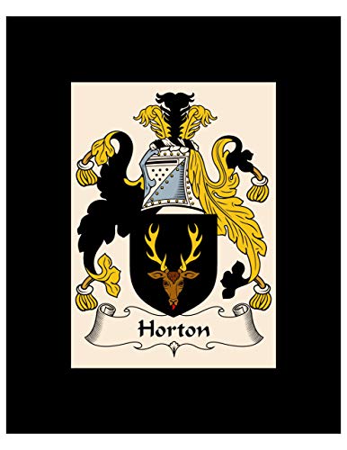 Horton Coat of Arms/Horton Family Crest 8X10 Photo Plaque, Wedding/Personalized Gift