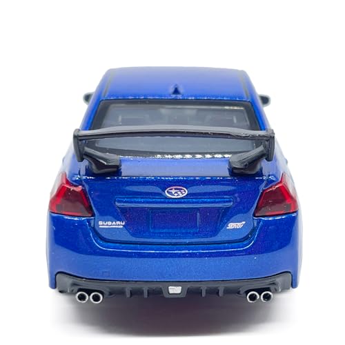 Modelo escala 1:43 2020 Impreza WRX STI azul miniatura 5