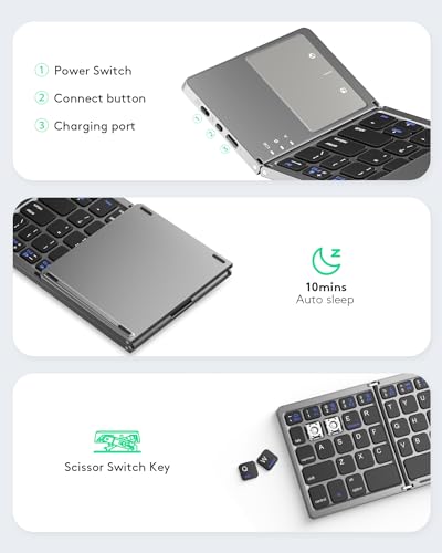 Samsers 817145 Foldable Bluetooth Keyboard thumb #5