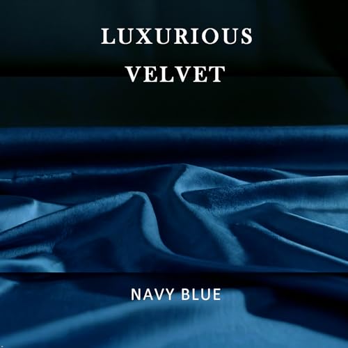 Timeper Navy Blue Velvet Blackout Curtains 90 Inches Long Thermal Insulated Window Drapes Grommet Top 2 Panels Set for Living Room, Bedroom, Dining Room, W52 x L90 inches — view 4