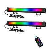 Kartols 42W LED Stage Wash Lights Bar, 2 Pack RGBW Outdoor Stage Light Bars, IP66 Waterproof Timing
