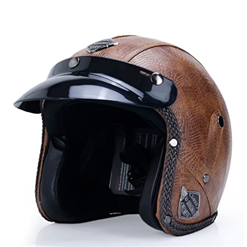 Motesen Casco moto aperto Retro Cruiser vintage