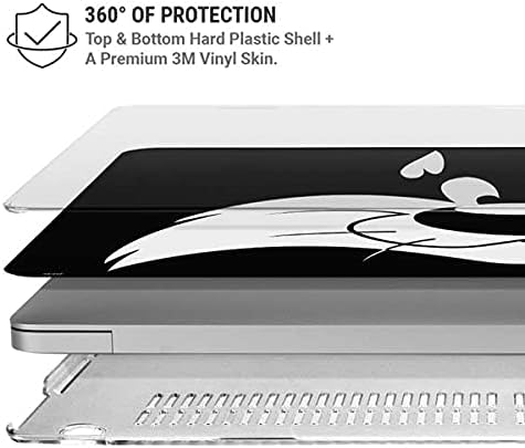 Skinit Case + Skin Compatible with MacBook Air 13in (2020) - Officially Licensed Warner Bros Sylvester The Cat Black and White Design