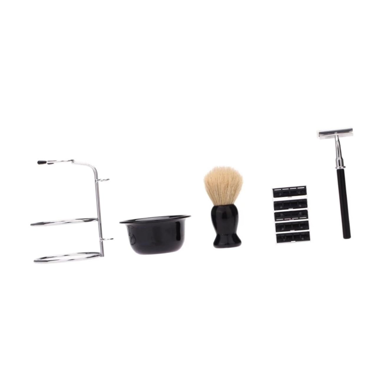 Beaupretty Kit De Maquinilla De Afeitar Para Hombres Con Brocha De Afeitar y Soporte Antideslizante