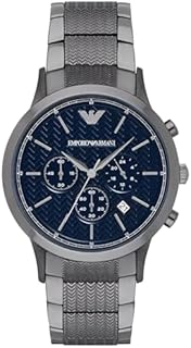 Emporio Armani Men's Stainless Steel Dress Watch with Quartz Movement