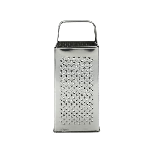Fackelmann 4 Sided Universal Grater, Box Grater, Stainless Steel, 23.5x10.5x8cm, Silver, Grater (Silver) - Image 2