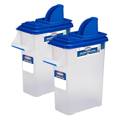 Kingsford Wood Pellet Storage Containers - Heavy Duty Airtight Container for Outdoor Grill and Smoker – 20 lb Capacity