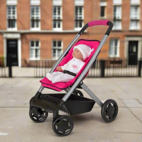 Chicco Junior 3-in-1 Puppenwagen Pink & Schwarz | 3 Modi: Puppenwagen, Buggy & Tragekorb | Vorwärtsgerichteter Buggy & Reisesystem | Puppenwagen ab 3 Jahren. – Bild 8