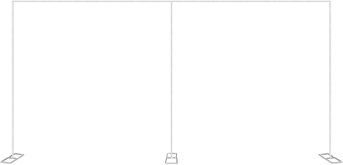 Miniatura 3 de Arcos de boda de 10 x 20 pies para ceremonia, soporte cuadrado de arco de globos de metal, soporte de telón de fondo para arco de boda para bodas,