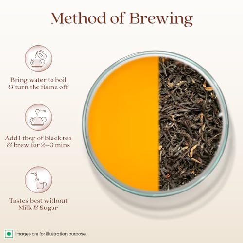 Image of 1868 by TATA Tea Darjeeling Rare Wonder, Pure Darjeeling Black Tea, Hand Rolled, Whole Loose Leaf, Second Flush, Muscatel Flavour, From House of TATA (25 Cups /50g) (Pack of 3)