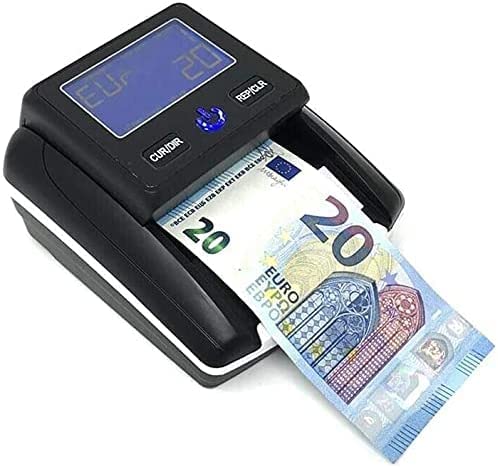 21SHOP® RILEVATORE BANCONOTE AGGIORNABILE PORTATILE INCLUSO A BATTERIA O CON FILO RILEVA CONTA SOLDI EURO VERIFICA FALSI USB