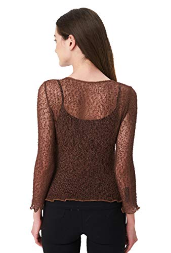 Sofishie Women's Lightweight Mesh Knit Sheer Shrug, Open Neck, 3/4 Sleeve, Beach/Casual Wear2