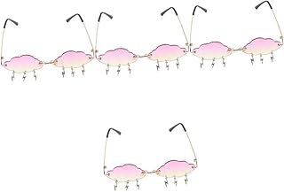 4 Pçs Óculos De Sol Nuvem Óculos De Sol Cogumelo Óculos De Sol De Festa Engraçados Óculos De Sol Da Moda Óculos De Sol De Verão Roupas Óculos De Festa Óculos De Moda Óculos De Sol