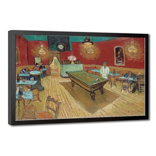 Le Café de Nuit Van Gogh tableau cadre pour mur vide chambre