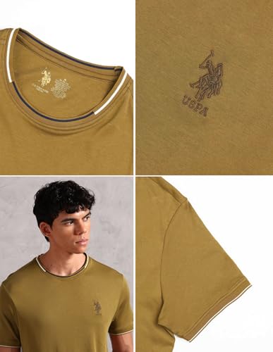 Image of U.S. Polo ASSN. Mens OEE08 Crew Neck Comfort Fit Lounge T-Shirt